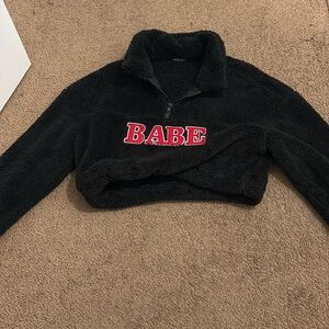 Long sleeves crop top